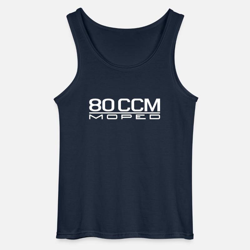 80 ccm Moped Emblem - Gildan Männer Tank Top - Navy