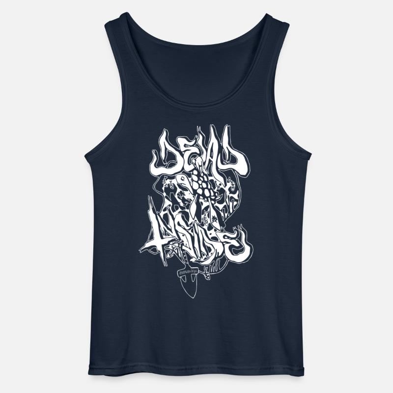 Urbane Dämonengrafik im Meta-Stil - Gildan Männer Tank Top - Navy