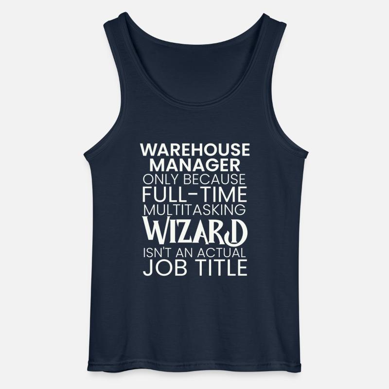 Warehouse Manager multitasking Wizard - Gildan Männer Tank Top - Navy