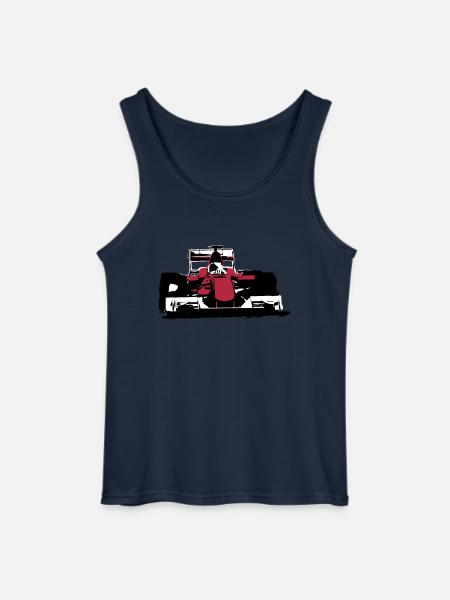 Formula One Racecar - Gildan Men’s Tank Top - navy