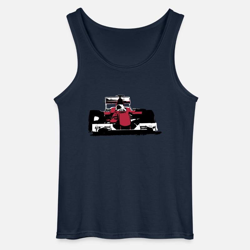 Formula One Racecar - Gildan Männer Tank Top - Navy