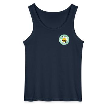 Just Bee Nice Idiot – Süßes, freches Bienen-Design - Gildan Männer Tank Top - Navy - Vorne - AI Model Male 185 dark (185cm)