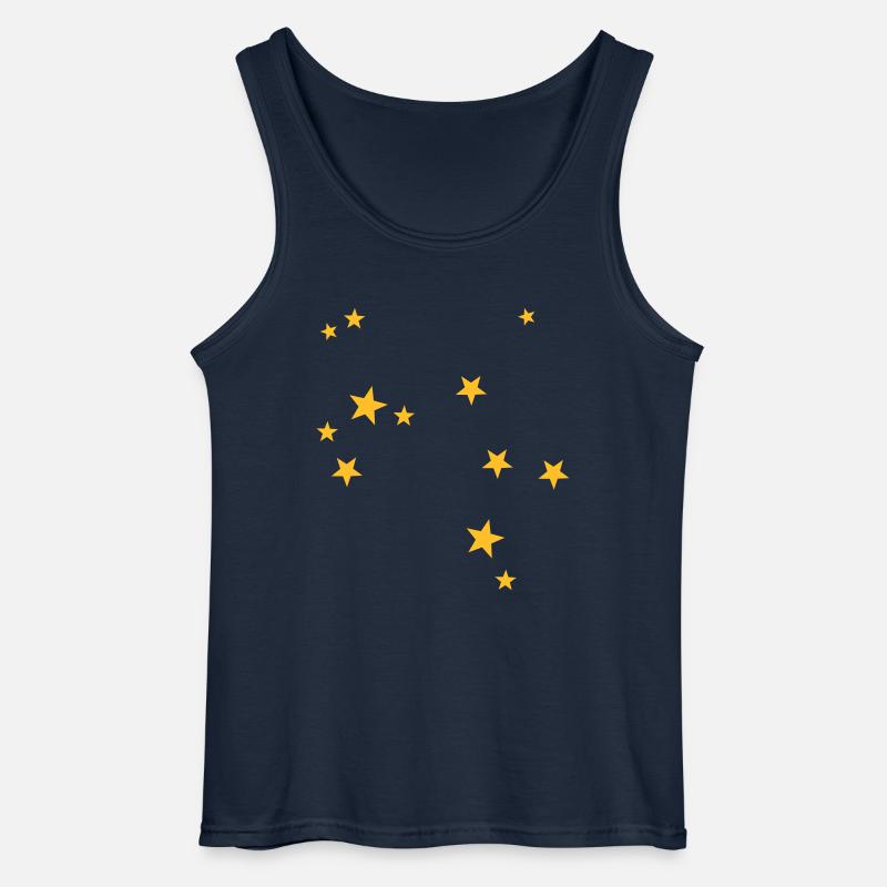 Sagittarius starsign - Gildan Men’s Tank Top - navy