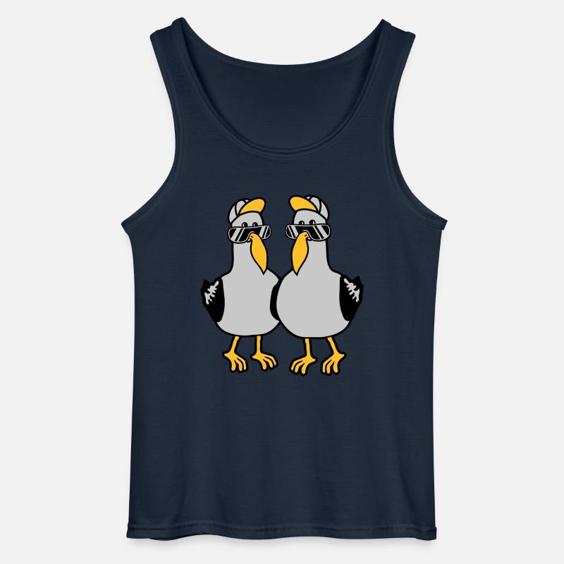 2 Möwen Team Freunde - Gildan Männer Tank Top - Navy