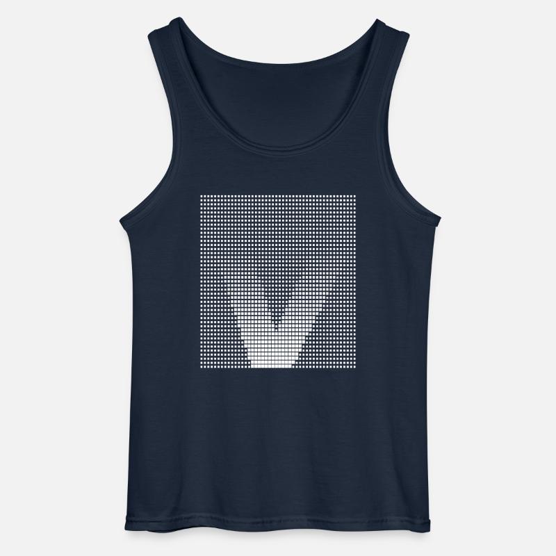 Buchstabe V - Gildan Männer Tank Top - Navy