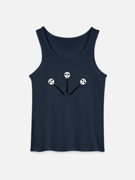 Darts Dartpfeil Dartpfeile 2c - Gildan Men’s Tank Top - navy