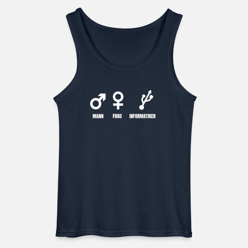 Informatiker - Gildan Männer Tank Top - Navy