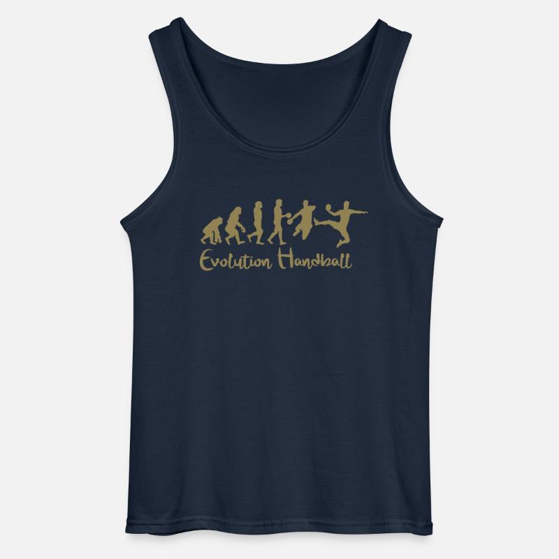 Evolution Handball Geschenk - Gildan Männer Tank Top - Navy