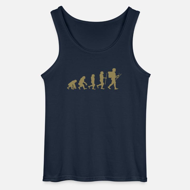 Geocaching evolution Shirt - Gildan Männer Tank Top - Navy