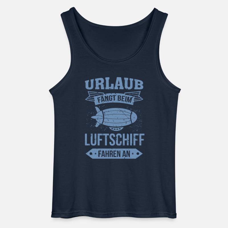 Luftschiff Urlaub fängt an - Gildan Männer Tank Top - Navy