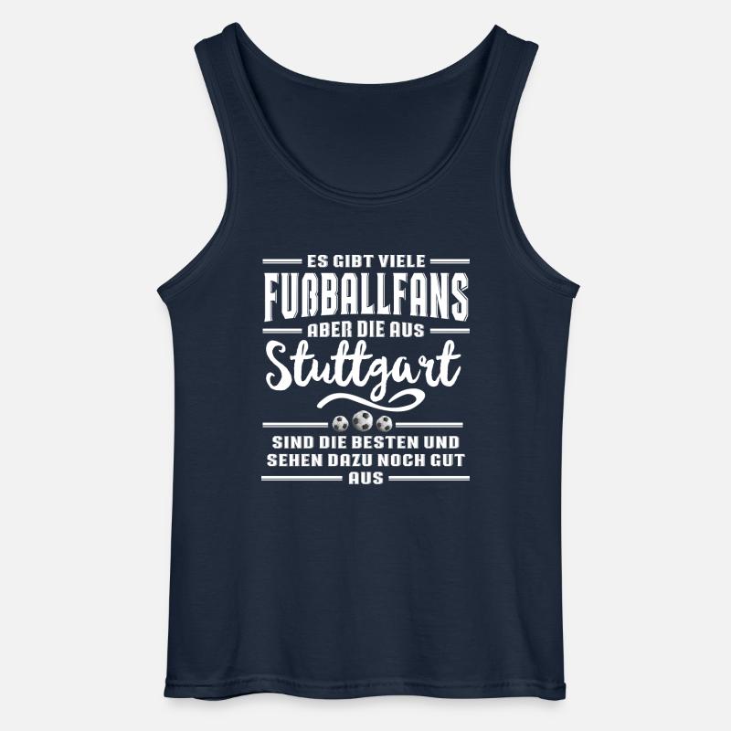 Fußball Stuttgart - Gildan Männer Tank Top - Navy