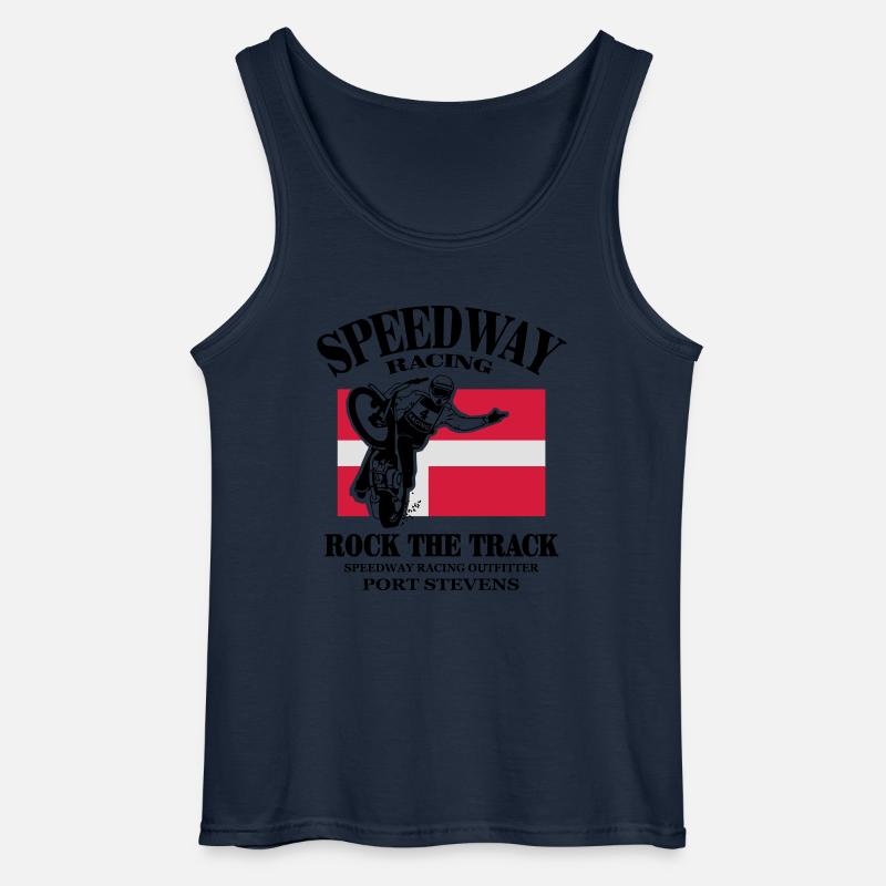 speedway - Denmark - Gildan Männer Tank Top - Navy