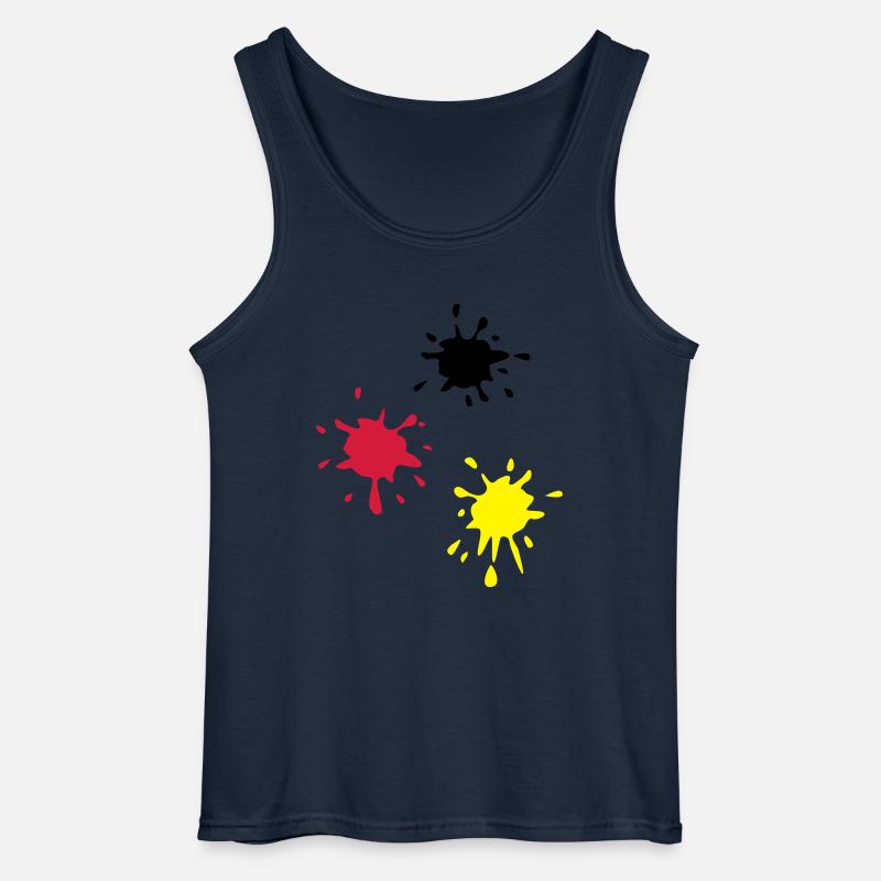 Kunst, Klecks, kunstklecks (super cheap!) - Gildan Männer Tank Top - Navy