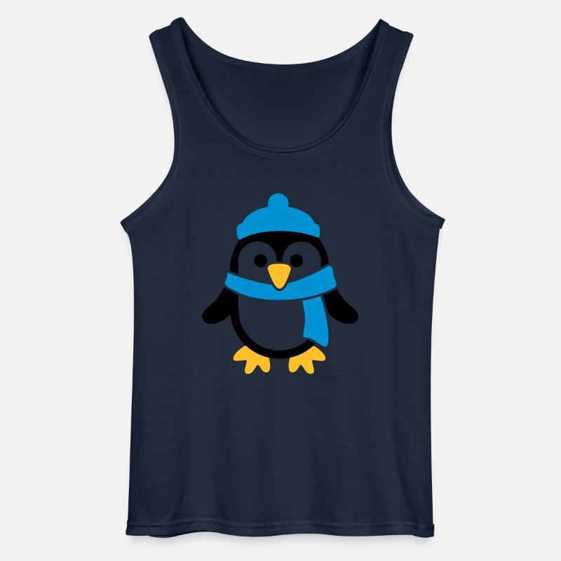 Pinguin - Gildan Männer Tank Top - Navy
