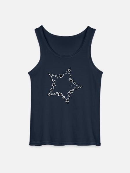 Sterne im Stern - Gildan Männer Tank Top - Navy