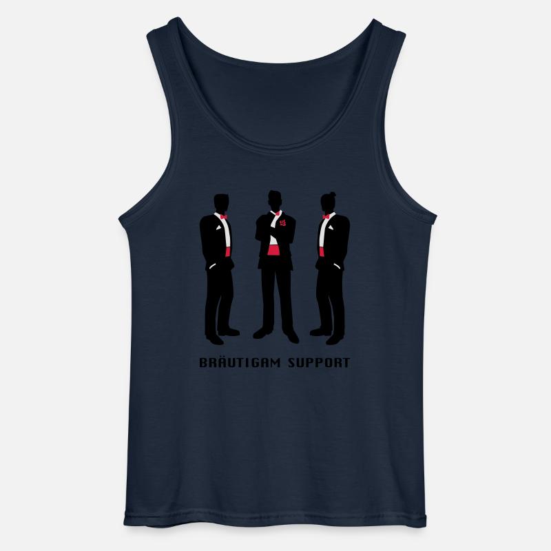 Bräutigam-support - Gildan Männer Tank Top - Navy