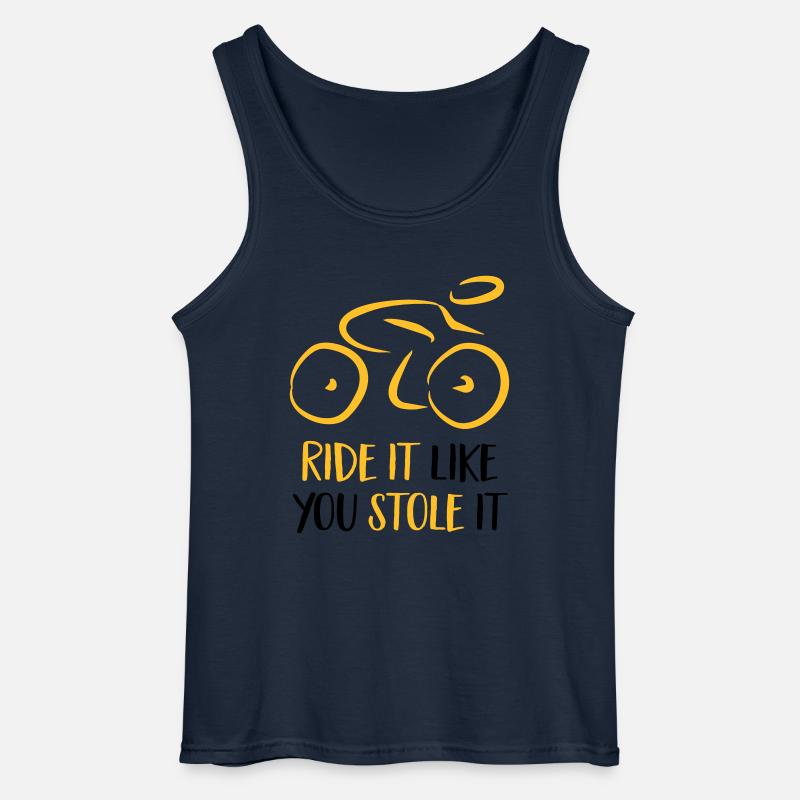 Fahrrad - Gildan Männer Tank Top - Navy