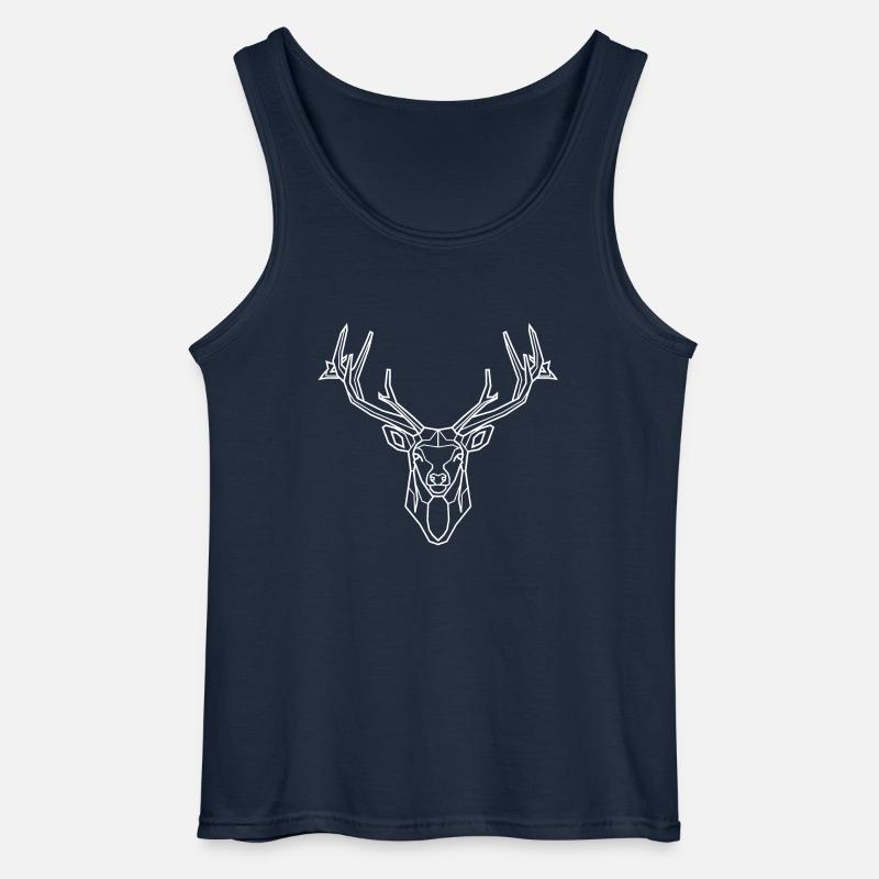 Weißer Hirsch - Gildan Männer Tank Top - Navy