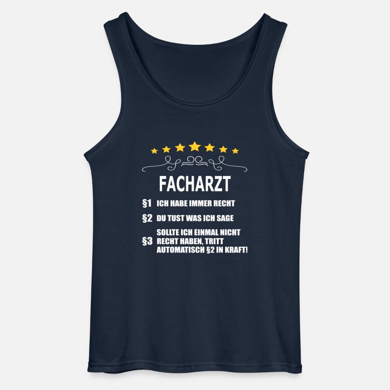 FACHARZT - Gildan Männer Tank Top - Navy
