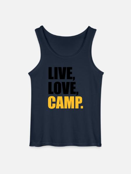 camping - Gildan Männer Tank Top - Navy