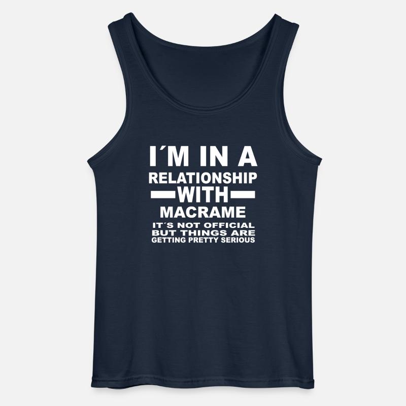 relationship with MACRAME - Gildan Männer Tank Top - Navy