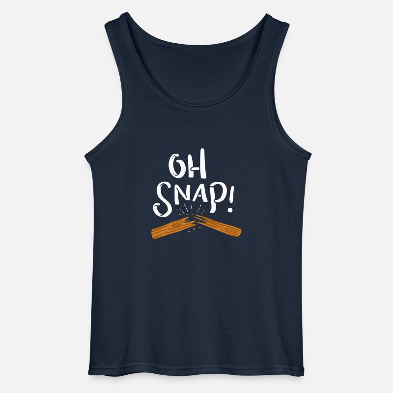 Oh snap! Durchgebrochen - Gildan Männer Tank Top - Navy
