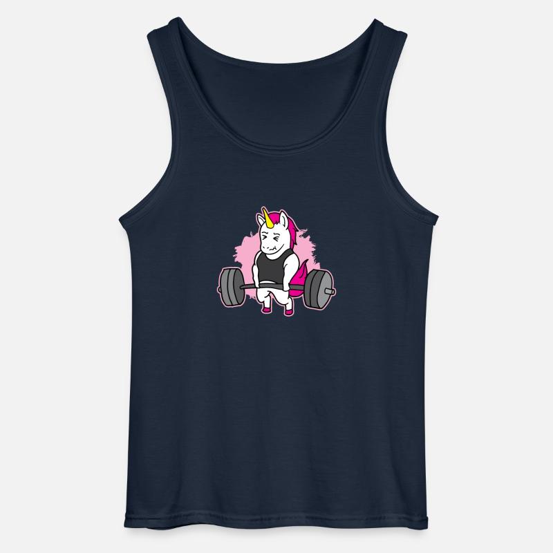 Starkes Einhorn - Gildan Männer Tank Top - Navy