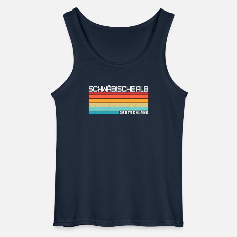 Szwabska Alba - Męski tank top Gildan - granatowy