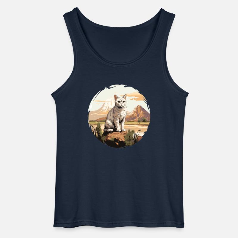 Burmilla Kätzchen Burmilla Katze - Gildan Männer Tank Top - Navy