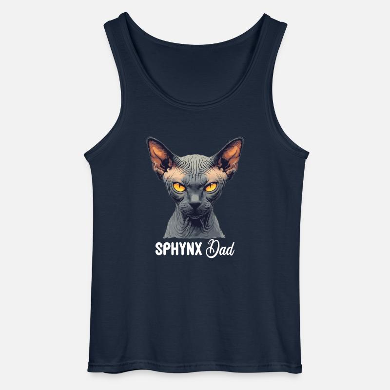 Sphynx Kitten Sphynx Cat - Gildan Men’s Tank Top - navy