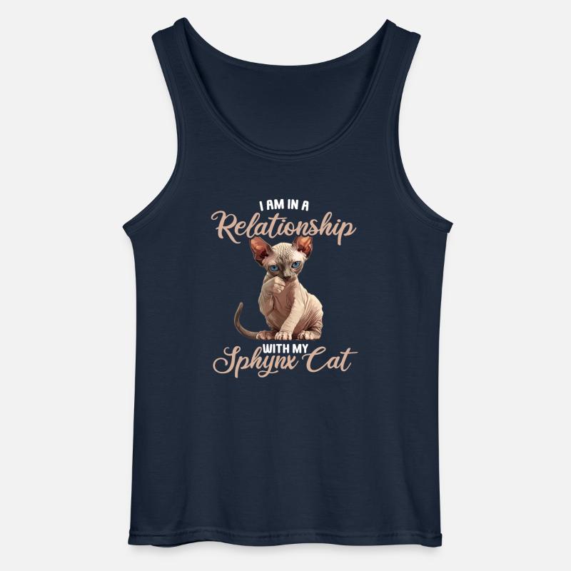 Sphynx Kätzchen Sphynx Katze - Gildan Männer Tank Top - Navy