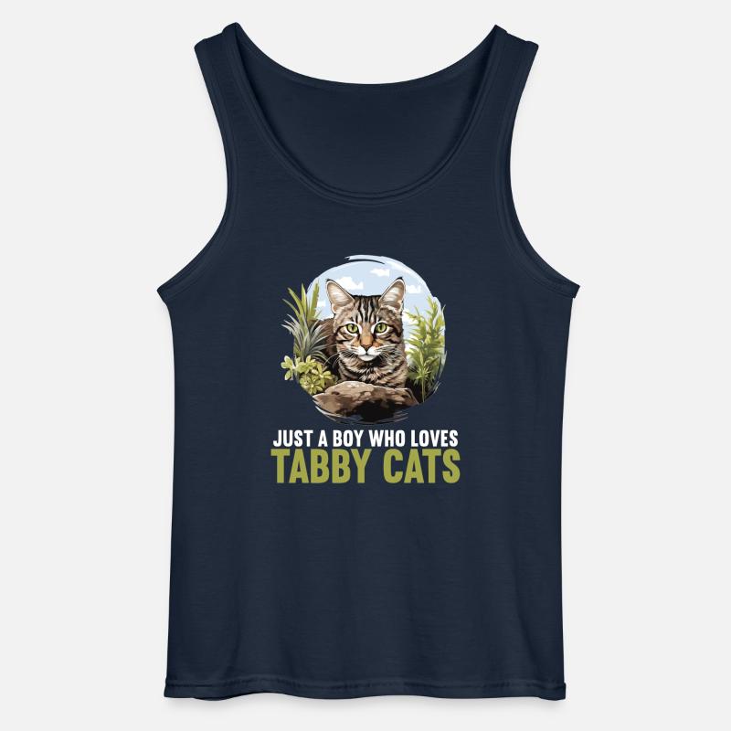 Tabby Kätzchen Tabby Katze - Gildan Männer Tank Top - Navy