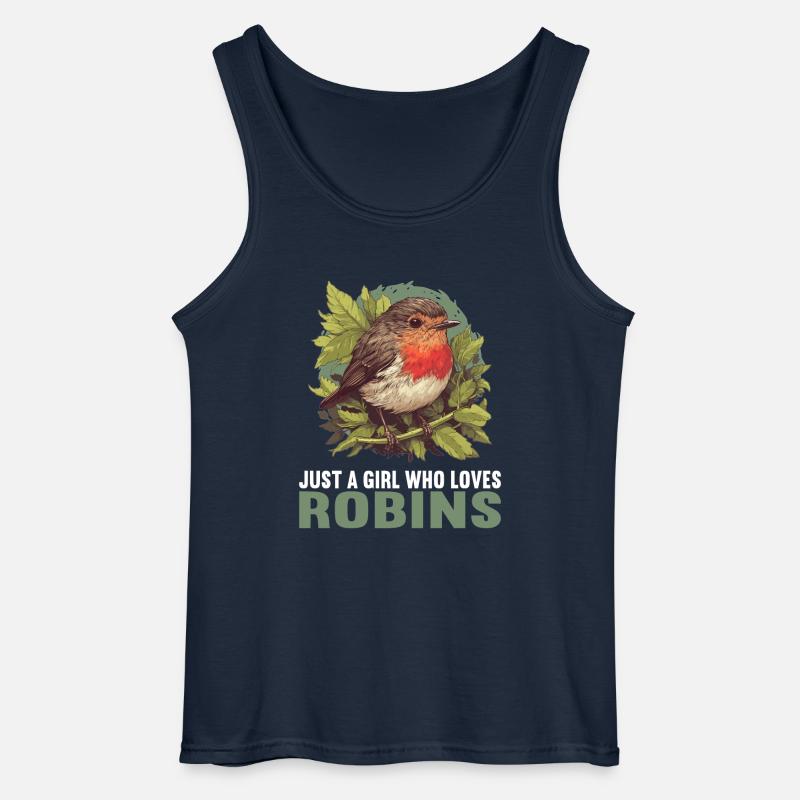 Robin Rotkehlchen - Gildan Männer Tank Top - Navy