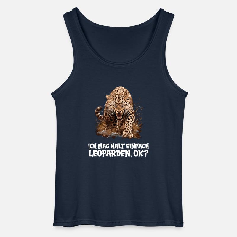 Leoparden Leopard - Gildan Männer Tank Top - Navy