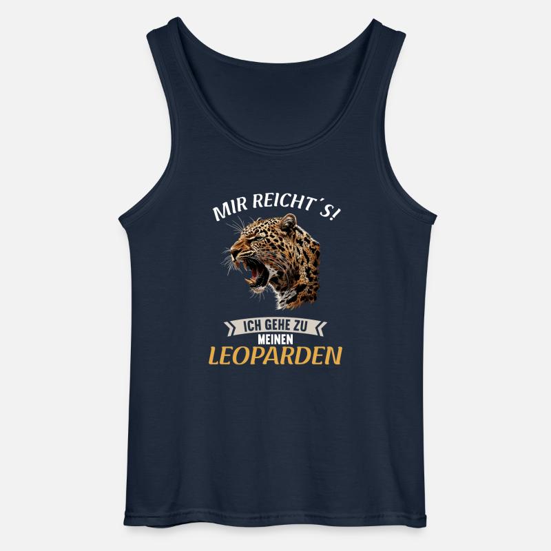 Leoparden Leopard - Gildan Männer Tank Top - Navy
