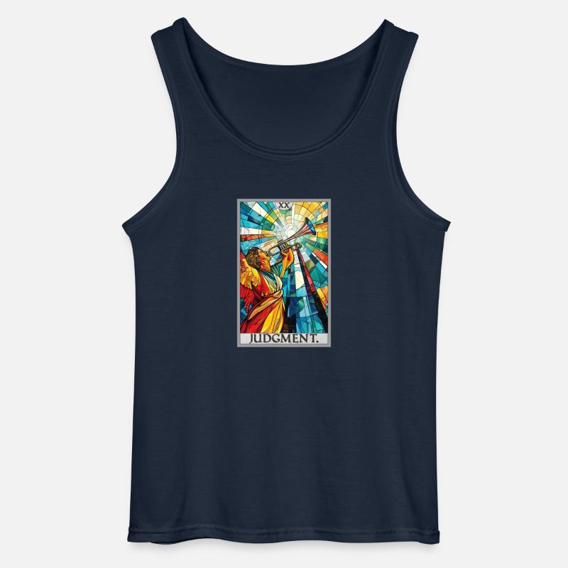Tarotkarten Tarotkarte 20 Judgment Gericht - Gildan Männer Tank Top - Navy