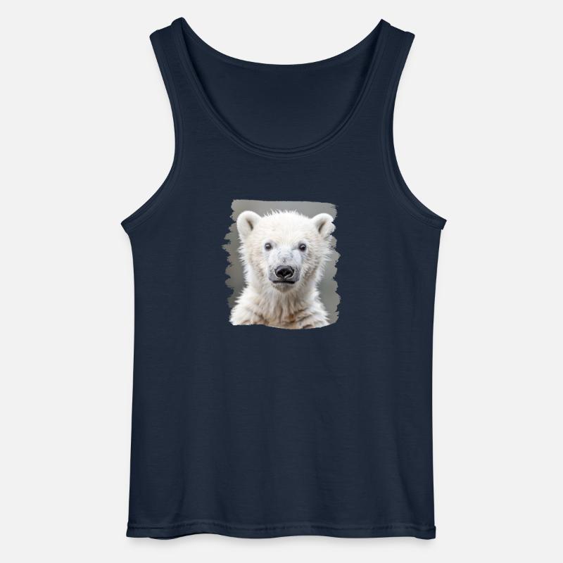 Polar Bear Eisbären Eisbär - Gildan Männer Tank Top - Navy