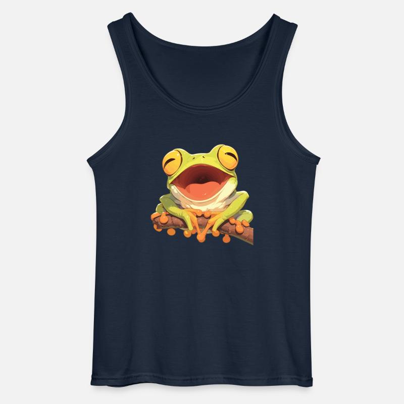 Tree Frog Laubfrösche Laubfrosch - Gildan Männer Tank Top - Navy