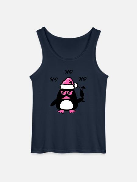 Beach Duck Christmas - Gildan Men’s Tank Top - navy