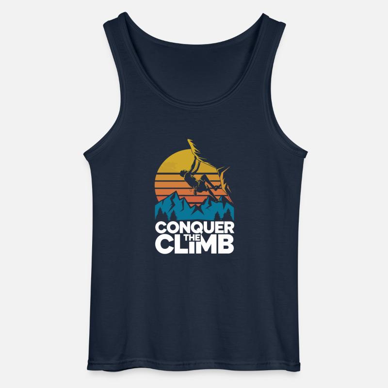 Conquer The Climb - Gildan Männer Tank Top - Navy