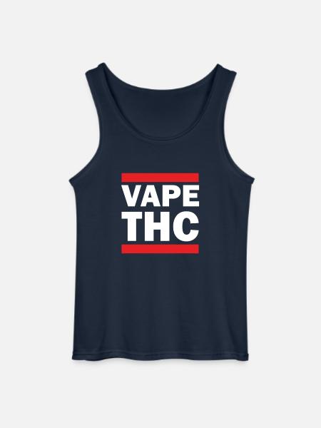 Vape THC White - Gildan Men’s Tank Top - navy
