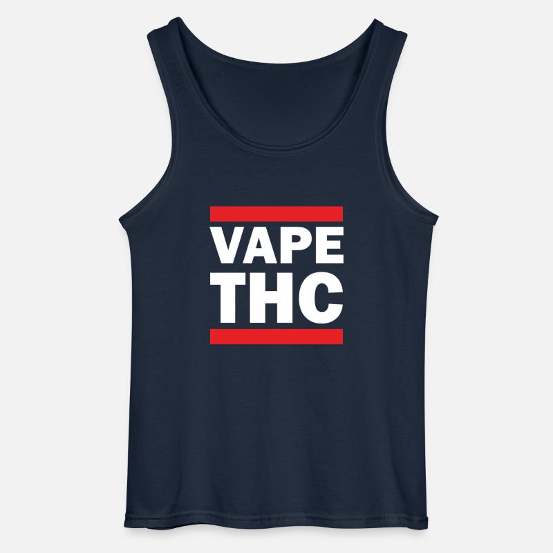 Vape THC White - Gildan Men’s Tank Top - navy