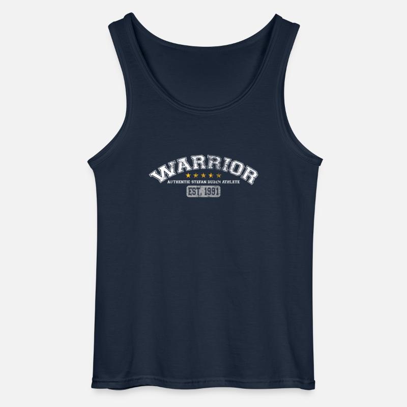 Stefan Buben Warrior - Gildan Männer Tank Top - Navy