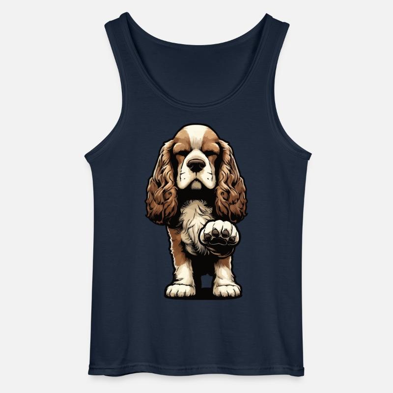 Cocker Spaniel Cockerhund Cocker Spaniel Besitzer - Gildan Männer Tank Top - Navy