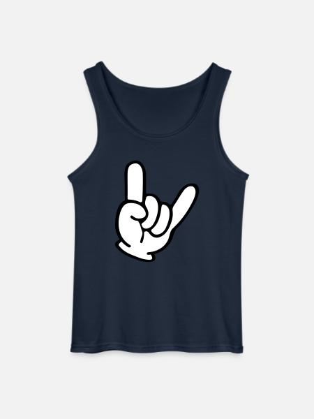 hand comic party - Gildan Männer Tank Top - Navy