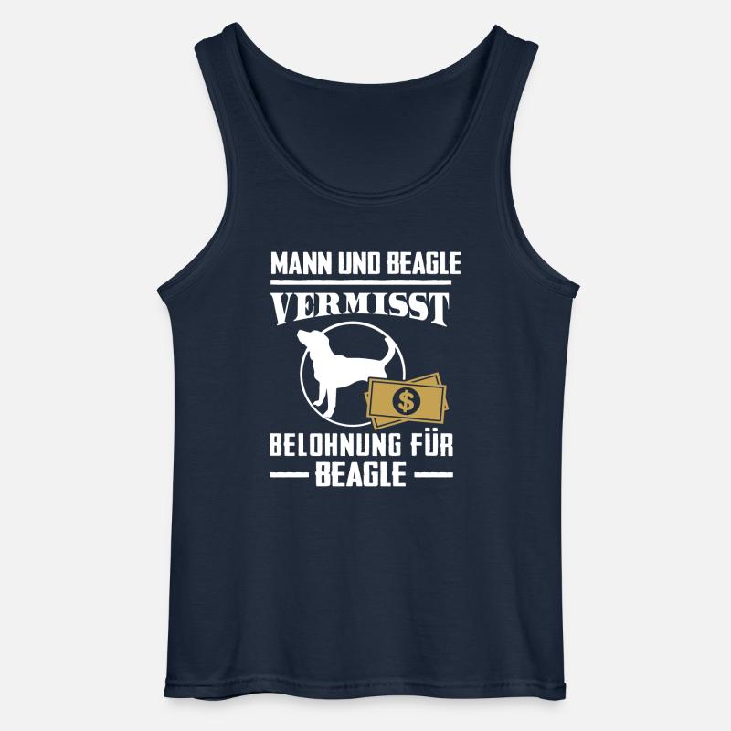 Vermisst Beagle - Gildan Männer Tank Top - Navy