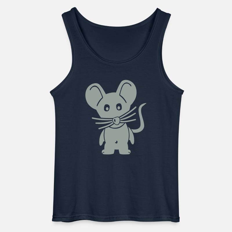 Maus - Gildan Männer Tank Top - Navy