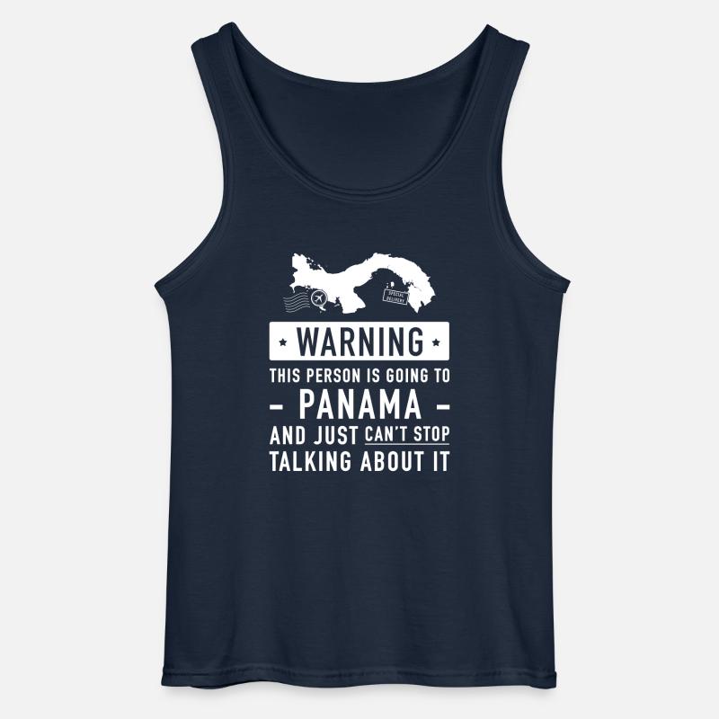 Original Panama Urlaub Geschenk - Gildan Männer Tank Top - Navy