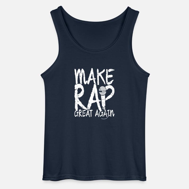 MAKE RAP GREAT AGAIN - Gildan Men’s Tank Top - navy