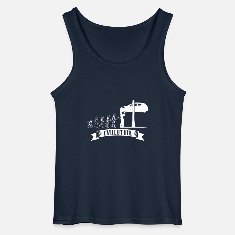 Evolution: KFZ Mechaniker KFZ Mechatroniker - Gildan Männer Tank Top - Navy